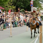 飯野八幡宮の流鏑馬、生姜祭りとも言われるいわきの祭りです。